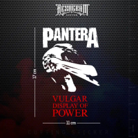 Cutting Sticker  PANTERA Vulgar Display Of Power | Stiker Cutting Band PANTERA Vulgar Display Of Pow