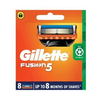 FUSION 5 剃鬚刀頭 8片替換裝 #適用於所有吉列 Fusion5 刮鬍刀 (平行進口)