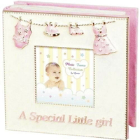 日本限量 915-400  粉紅色可愛嬰兒服裝相冊  / 個