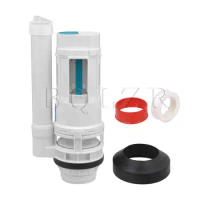 BQLZR Toilet Fittings Cistern Push Button Valve Dual Flush Valve 8.27inch Height Cistern Flush Part Kit Accessories 2.11'' Dia