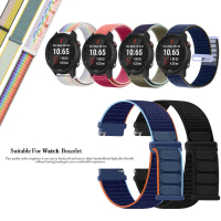 สายรัดสำรอง, ห่วงไนลอน, 20 มม., เข้ากันได้กับ Garmin Forerunner 645 245 55 158 165 / Vivoactive 3 เพ