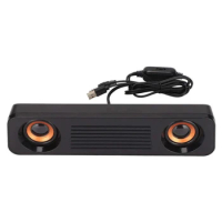 Wired Mini Portable USB Speaker 3.5mm Plug Soundbar Surround Loudspeaker Sound Box Music Player For TV Computer Laptop