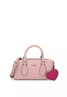 Carlo Rino Charm Luxe Top Handle Bag - Pink