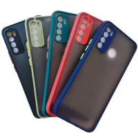 For Tecno Pouvoir 4 Case Camera Lens Protection LC7 Phone Case For Tecno Pouvoir 4 Pro Cover hard Matte Transparent Shockproof