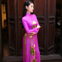 aodai vietnam clothing cheongsam aodai vietnam dress vietnamese traditionally dress cheongsam modern women aodai ao-dai red