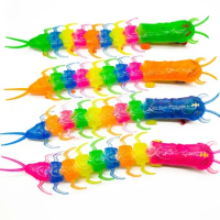 Electric Pull Rope Centipede Toys Novelty Swinging Walking Centipede Toys Creative Fun Light-emitting With Music Electric Doll