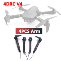4DRC V4 Mini RICHIE Drone Helicopter Original Spare Part Front Rear Left Right Arm with Motor Engine DIY Replacement Accessory