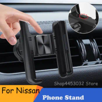 Phone Holder For Car For Nissan Qashqai Juke Micra 370Z Pathfinder Nv200 Serena Kicks GPS Support Auto Interior Accessories