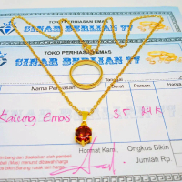 kalung liontin free cincin polos terbaru emas muda free surat