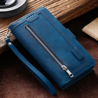 Multi 9-Card Slot Case For Oneplus Nord CE4 5G Zipper Wallet Funda OnePlus Nord CE 4 Leather Flip Etui One Plus Nord CE4 Cover