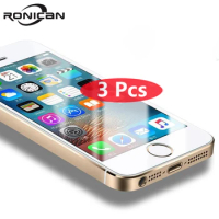 3 Pack 9H Full Cover Tempered Glass protection For iPhone 5 5S SE 5C Screen Protector For iPhone 4 4S Glass Protective Film Case