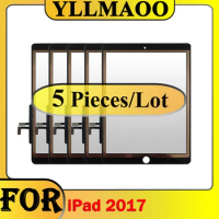 5 PCS For iPad 2017 Touch Screen Digitizer For iPad 9.7 2017 A1822 A1823 Screen Glass Touch Panel Replacement Repair Parts