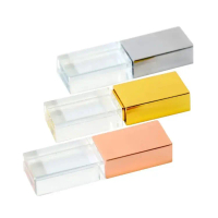 Logo tùy chỉnh, đèn LED trong suốt pha lê, pendrive/memory stick 1 GB, USB key 2 GB, 8 GB, 16 GB, 32