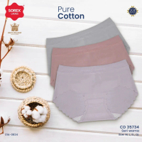 (3 pcs) CD Sorex 35734 CD Seamless Wanita Tanpa Jahitan Anti Nyeplak Di Celana