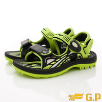 GP 涼拖鞋-排水磁扣童涼鞋款G0702B-60綠(中小童段)