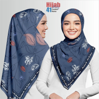 hijabnama.id - Hijab Segi Empat Printing Premium – Desain Motif Modern + Custom Nama - Bahan Voal Pr
