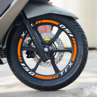 Reflective Motorcycle Wheel Hub Sticker Motor Bike Locomotive Rim Strips Decal Accessories For YAMAHA TRophy SE TT 600 FZR 600