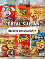Sereal Impor Cereal Kitkat Oat Cheerios Swiss Familia Choco Croc Teddy Bits Jungle Reese's Puff Weet
