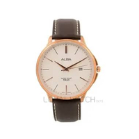 Jam Tangan Alba Pria AS9G36 RoseGold Coklat Original Garansi Resmi