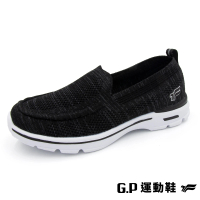 G.P 女款輕量飛織休閒懶人鞋P6947W-黑色(SIZE:36-40 共二色)