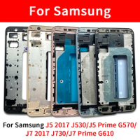 For Samsung J5 J7 2017 J530 J730 J5 J7 Prime G570 G610 Middle Frame Front Bezel Cover Chassis Housing Back Plate LCD Holder