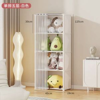 #N/A - 娃娃收納桶盲盒展示架手辦展示櫃毛絨玩具家用收納多層防塵收納盒