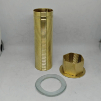 sambungan bawah Kran wastafel dapur Panas dingin 32mm- extension screw + pemanjang 10cm karet dan ri