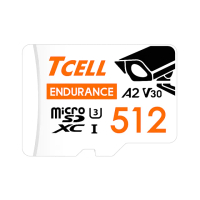 【TCELL 冠元】MicroSDXC UHS-I A2 U3 512GB(監控專用記憶卡)