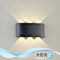 【大巨光】現代風 LED 1Wx6 壁燈-LED燈(LW-12-4544 壓鑄鋁、適用裝潢板)