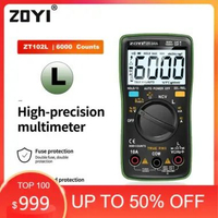 ZOYI ZT-102L Digital Multitester 6000 Counts Capasistor NCV Inductance