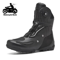 Men Motorcycle Boots High-Speed Pro-Biker Motocross Boots Off-Road Motorbike Cycling Shoes Anti-fall Racing Sneakers Big Size 48
