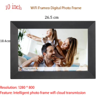 Fashion 10.1 Inch Digital Photo Frame Desktop Electronic Album IPS Screen Support Photo/ Video/ Music/ Clock/ Calenda
