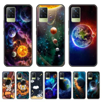 Phone Case For VIVO X90 X80 X70 X60 X50 Pro silicone soft shell Cover phone for vivo x90 Pro x80 pro case NEW Planet Astronaut