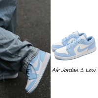 Nike 休閒鞋 Wmns Air Jordan 1 Low 女鞋 男段 寶寶藍 冰藍 喬丹AJ1 DC0774-141
