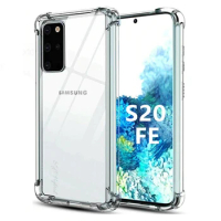 Luxury Silicone Clear Shockproof Case For Samsung Galaxy S22 S21 S20 Ultra Plus S21 S20 FE A52 A52S 5G A12 A72 Tansparent Case