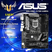 ร็อคสตริกซ์ Z270h เดสก์ท็อปสำหรับเล่นเกมซ็อกเก็ตเมนบอร์ด LGA 1151 I7 I5 I3 Z270 DDR4เมนบอร์ดพีซี USB