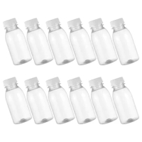 20 Pcs Juice Bottles Milk Transparent Outdoor Multi-function Small Anti-leak Sealing Travel