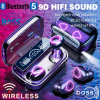 Fon Telinga Bluetooth, TWS, M10, Fon Telinga Wayarles, Stereo 9D, Bes, Sesuai untuk Permainan, Fon K