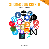 STIKER COIN CRYPTO | Bahan Vinyl