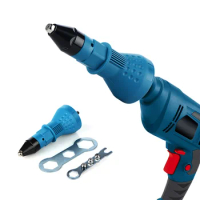 Electric Rivet Nut Gun Rivet Nut Riveting Tool Cordless Riveting Drill Adaptor Insert Riveting Drill Adapter Nut Tool Accessorie