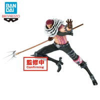 In Stock Original BANDAI Banpresto One Piece Charlotte Katakuri Figure 16Cm Anime Action Figurine Model Toys for Boys Gift