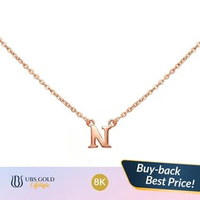 UBS Gold - Kalung Emas Alpha Cheri N - 8k - Kkv16052k Adj(39-42cm)-Rose Gold