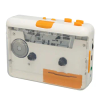 Portable Tape Player USB Cassette to MP3 CD Converter Plug and Play MP3 Music Tape Player with Earphone for Laptop Computer