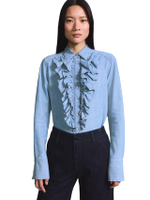 เสื้อเชิ้ต Blue Tab Women's Tuxedo Shirt Light Blue