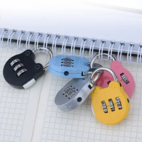 1pc Mini Cute 3 Digit Password Lock Suitcase Backpack Password Padlock Filing Door Locks Travel Security Hardware Lockset