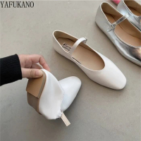 Fairy Shoes Gentle Single Shoes Womens 2024 New French Temperament Elegant Flat Shoes Fashion Retro Shallow Mouth Boat Shoes