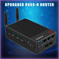 Upgraded R86S-N Mini Router 12th Generation Intel N100 N305 10G 10 Gigabit WiFi 6 Gigabit 2.5G