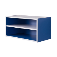 TZUMii 艾莉絲加大二格櫃/二層櫃/空櫃/收納櫃-藍色60*29*30 cm