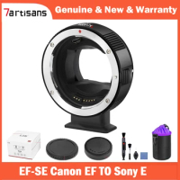 7artisans EF-SE Lens Adapter Auto Focus High Speed Adapter Ring for Canon EF/EF-S Lens to Sony E for Sony A7R4 A7M3 a6600 a6500