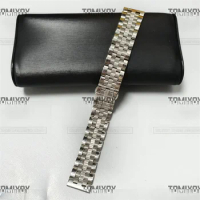 Flat End 20MM Solid Butterfly Buckle Strap Bracelet Fit For Sekio Rolex OMG Watch